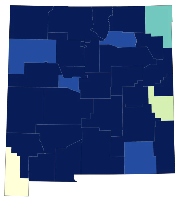 Hooded Merganser county map