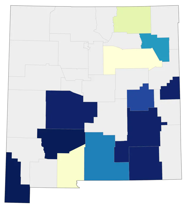 Hudsonian Godwit county map
