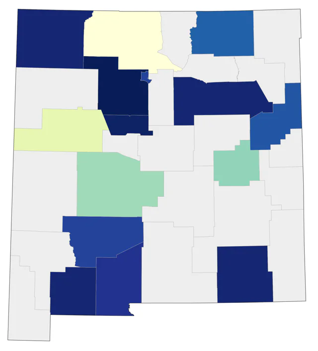 Iceland Gull county map
