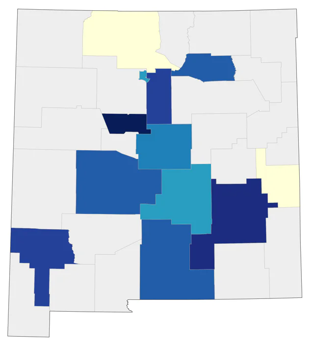 Indian Peafowl county map