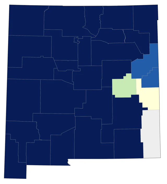 Juniper Titmouse county map