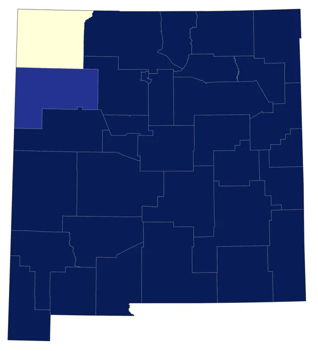 Ladder-backed Woodpecker county map