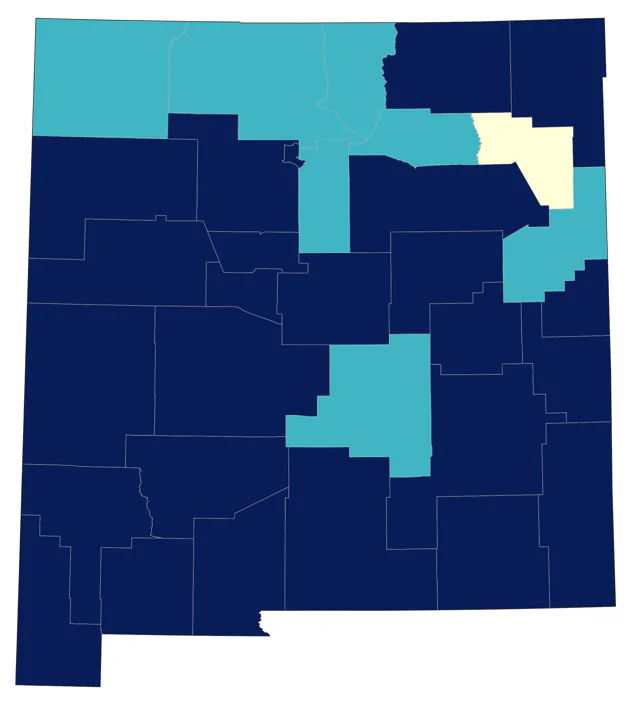 Least Sandpiper county map