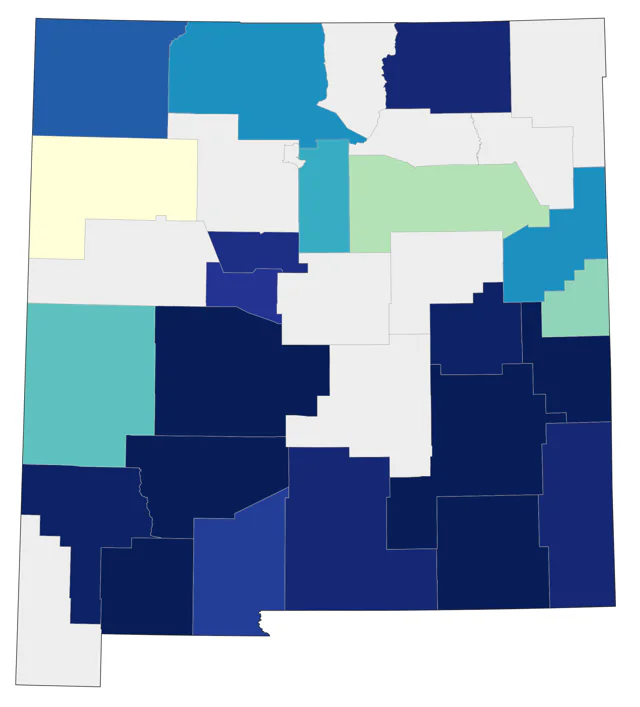 Least Tern county map