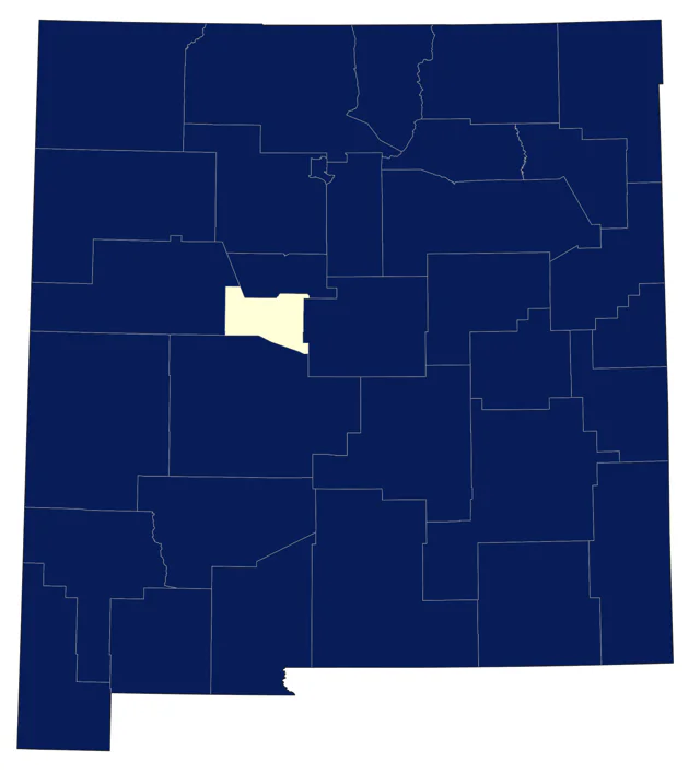 Lesser Scaup county map