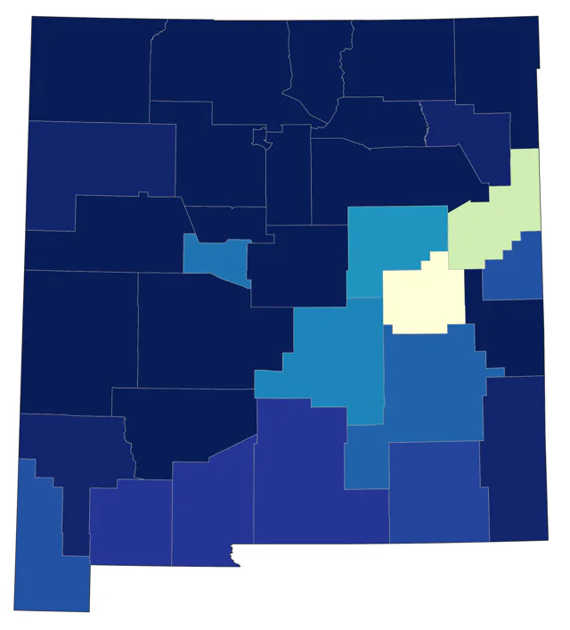 Lewis's Woodpecker county map