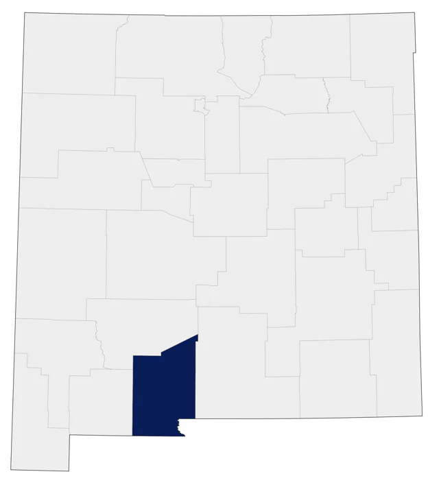 Lilac-crowned Amazon county map