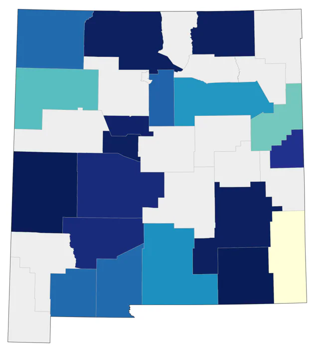 Little Blue Heron county map