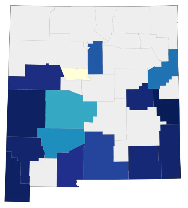 Louisiana Waterthrush county map