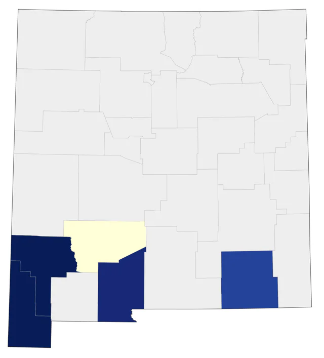 Lucifer Hummingbird county map