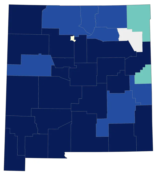 Lucy's Warbler county map