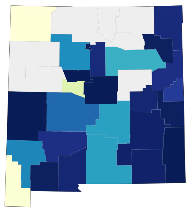 Magnolia Warbler county map