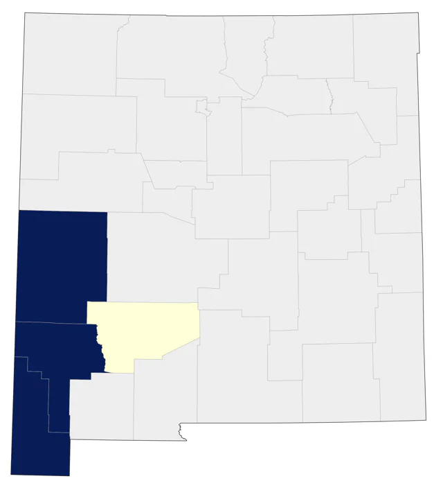 Mexican Jay county map