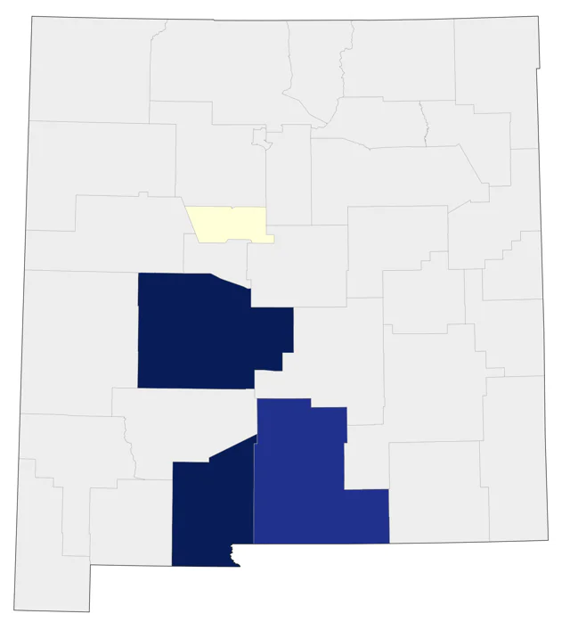 Monk Parakeet county map