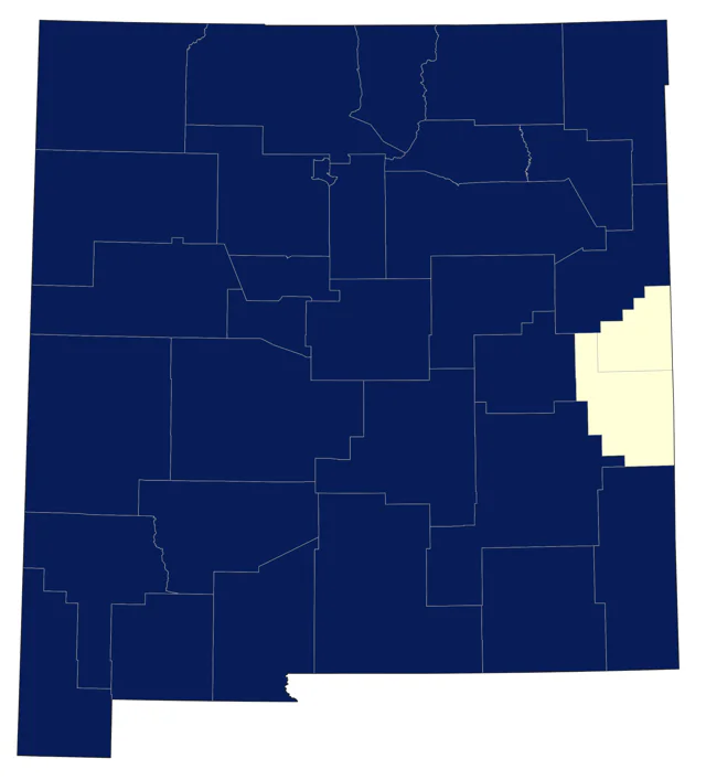 Mountain Bluebird county map