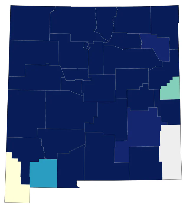 Mountain Chickadee county map