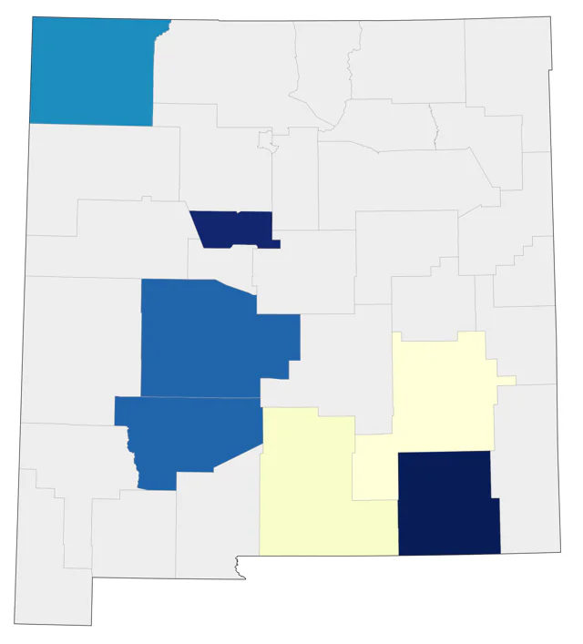 Mute Swan county map