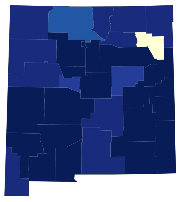 Nashville Warbler county map