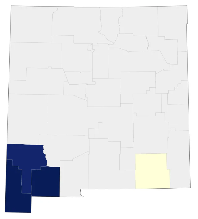 Northern Beardless-Tyrannulet county map