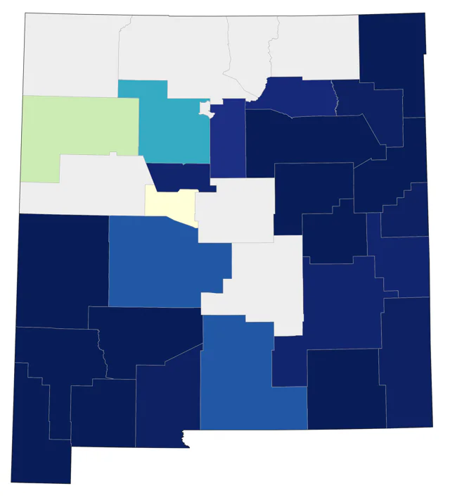 Northern Cardinal county map