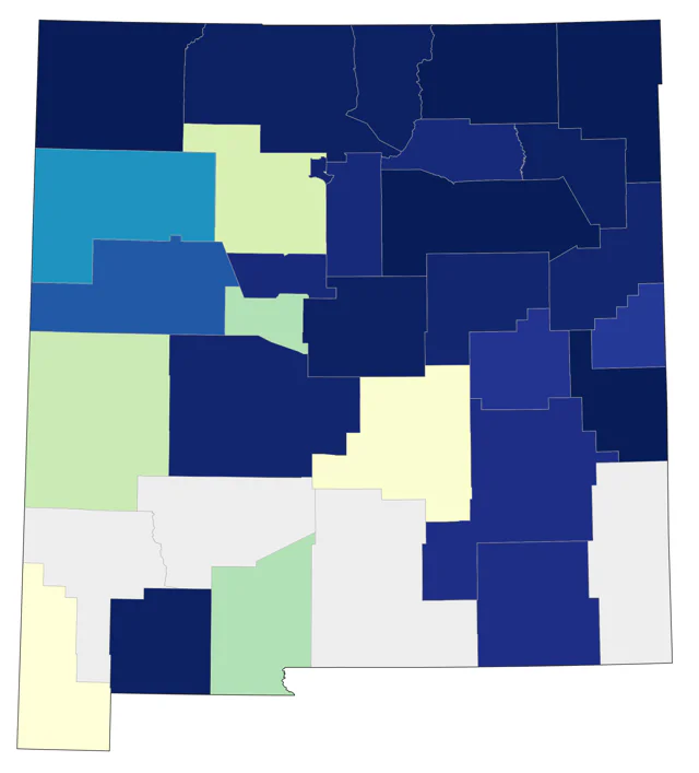 Northern Shrike county map