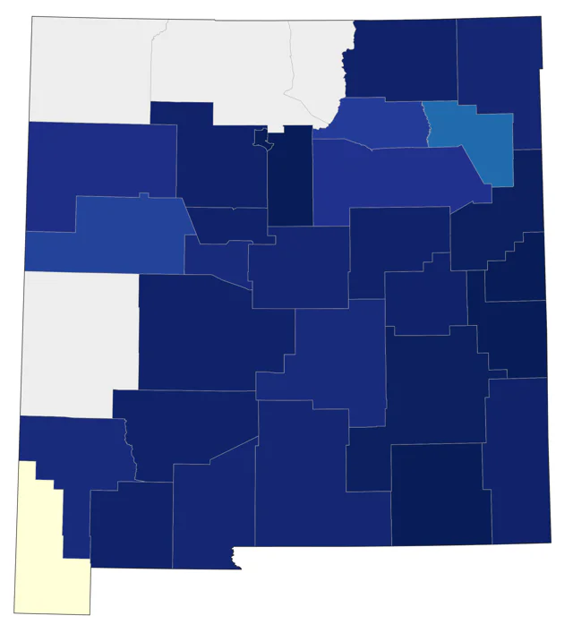 Ovenbird county map
