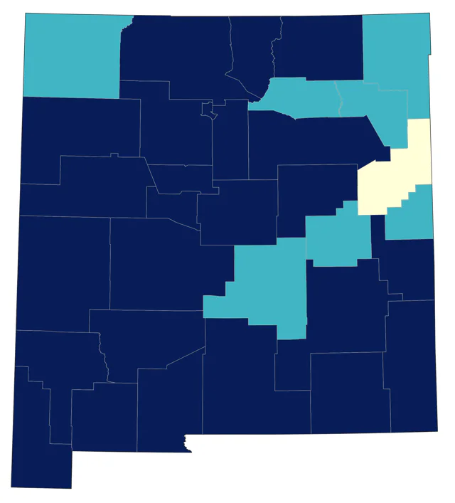 Peregrine Falcon county map