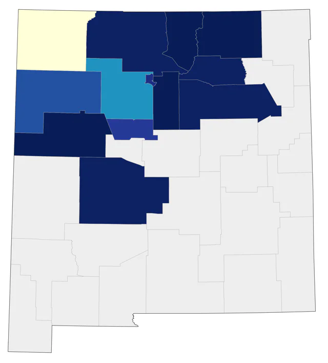 Pine Grosbeak county map