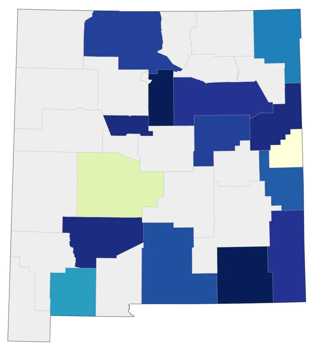 Pine Warbler county map