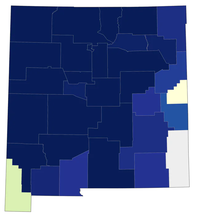 Pinyon Jay county map