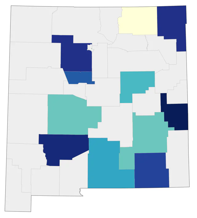 Prairie Warbler county map