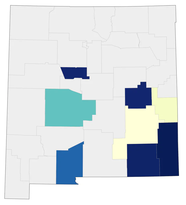 Purple Gallinule county map