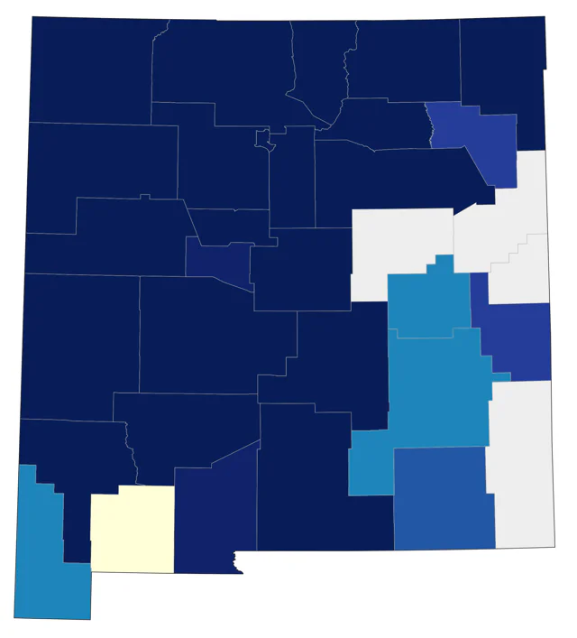 Pygmy Nuthatch county map
