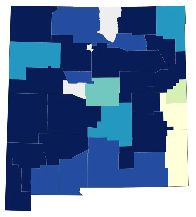 Red-breasted Merganser county map