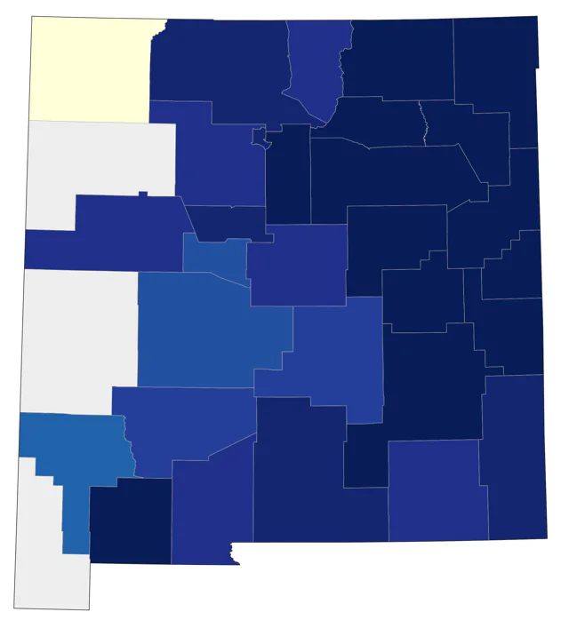 Red-headed Woodpecker county map