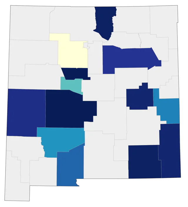 Red-shouldered Hawk county map