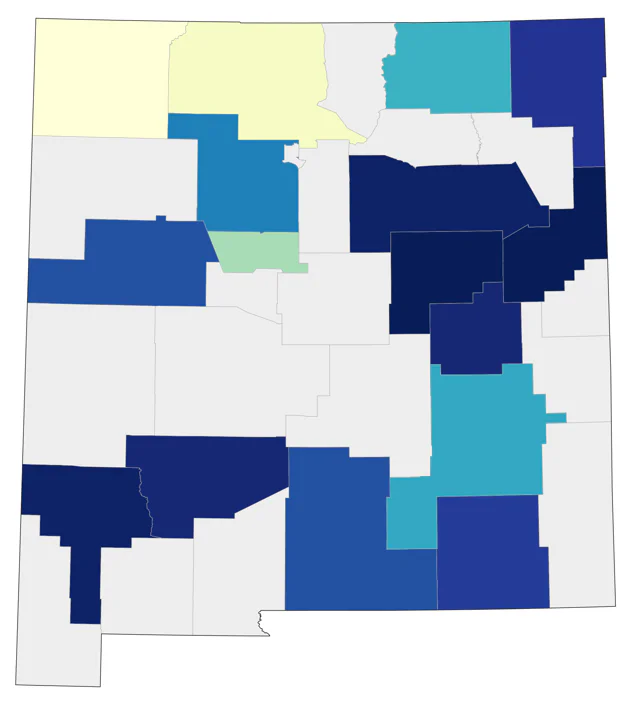 Red-throated Loon county map