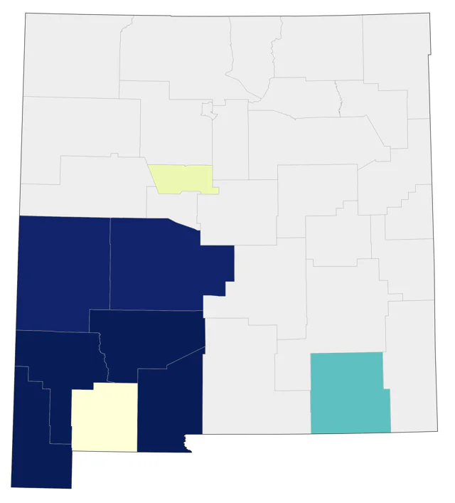 Ruddy Ground Dove county map