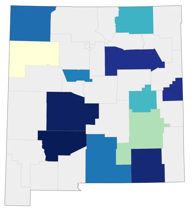 Ruddy Turnstone county map