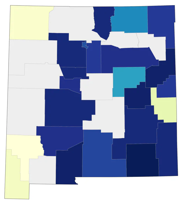 Rusty Blackbird county map