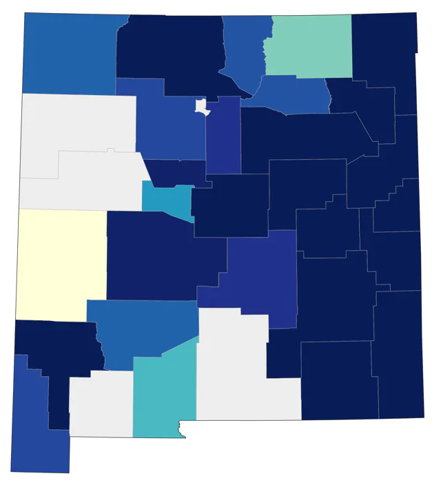 Scissor-tailed Flycatcher county map