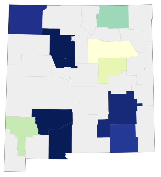 Short-billed Gull county map