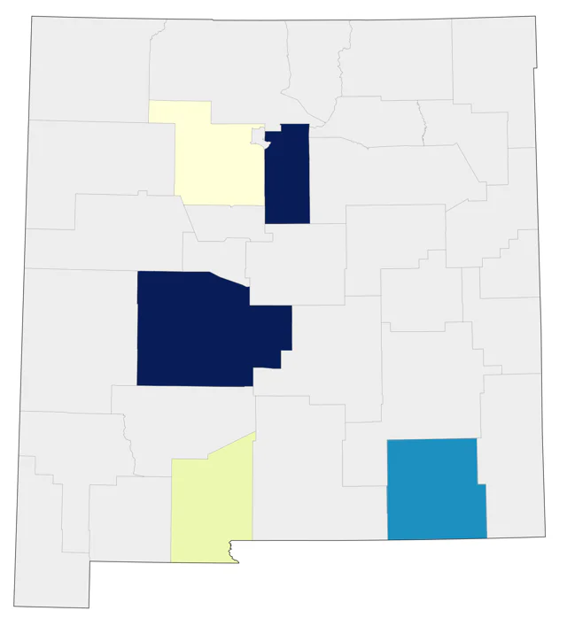 Streak-backed Oriole county map