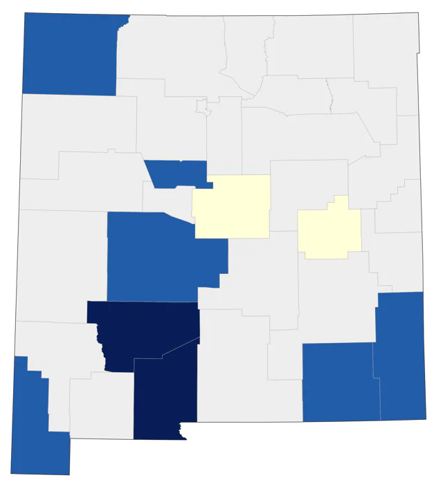 Tropical Kingbird county map