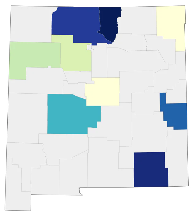 Veery county map