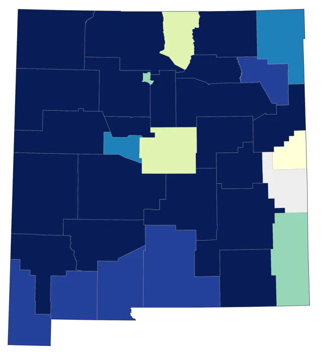 Western Grebe county map