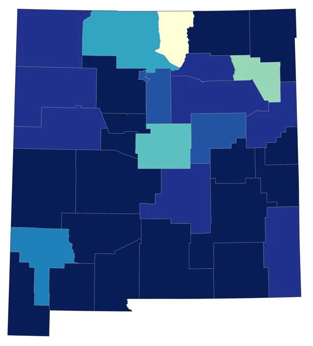 Western Sandpiper county map