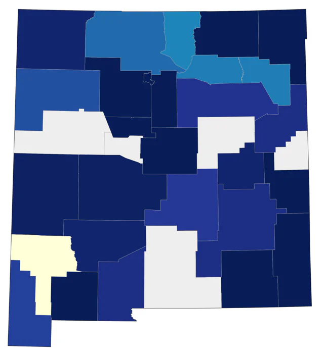 White-eyed Vireo county map