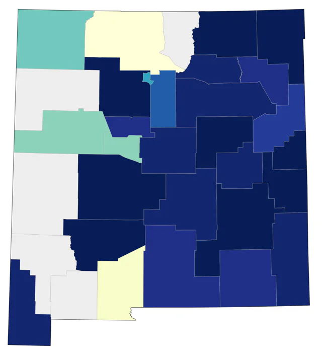 White-rumped Sandpiper county map