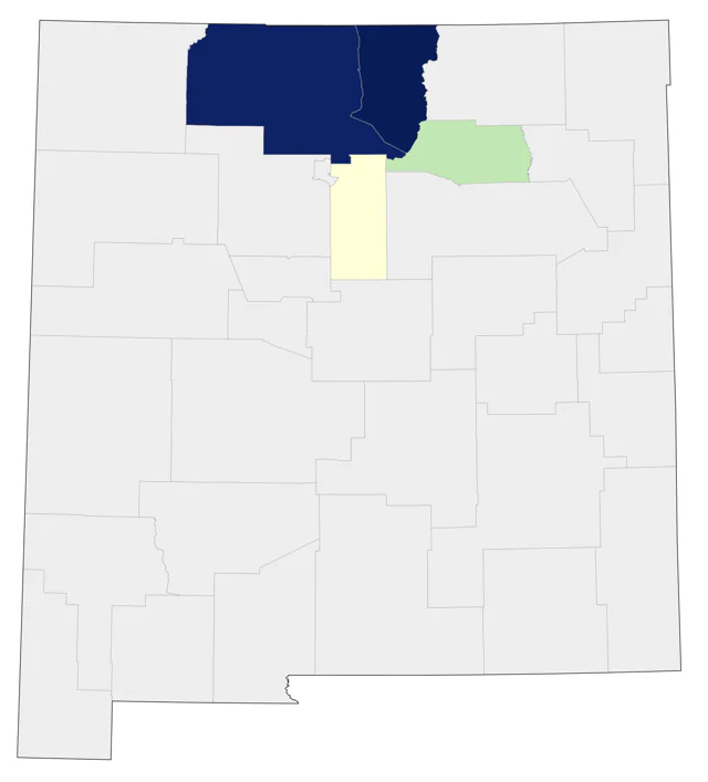 White-tailed Ptarmigan county map